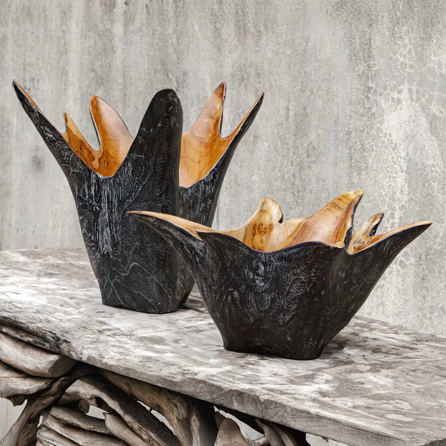 UTTERMOST Starpetal Indoor-Outdoor Bowls Set Of 2 - Decorative Accents