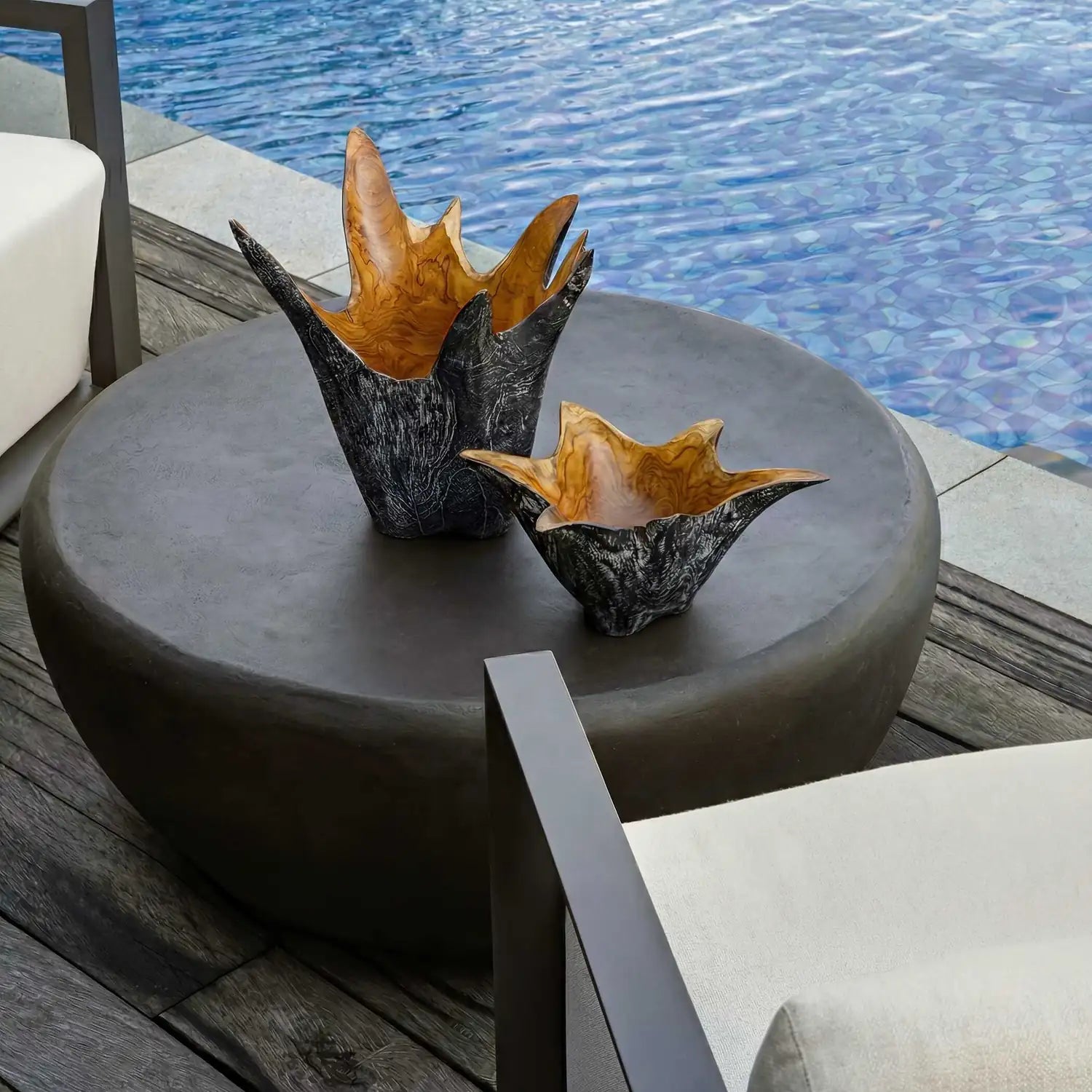 UTTERMOST Starpetal Indoor-Outdoor Bowls Set Of 2 - Decorative Accents