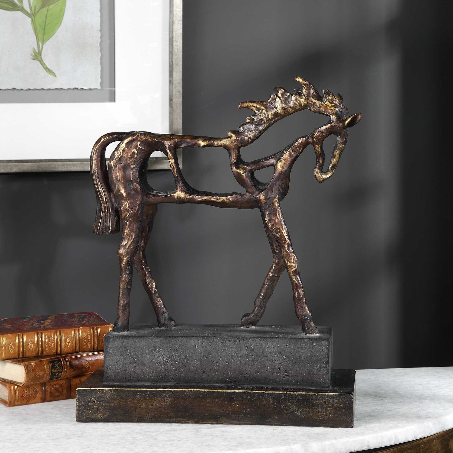 UTTERMOST Titan Horse Sculpture - Decorative Accents