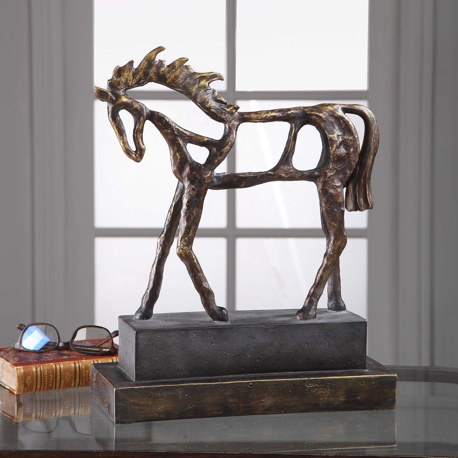 UTTERMOST TITAN HORSE SCULPTURE - Decorative Accents