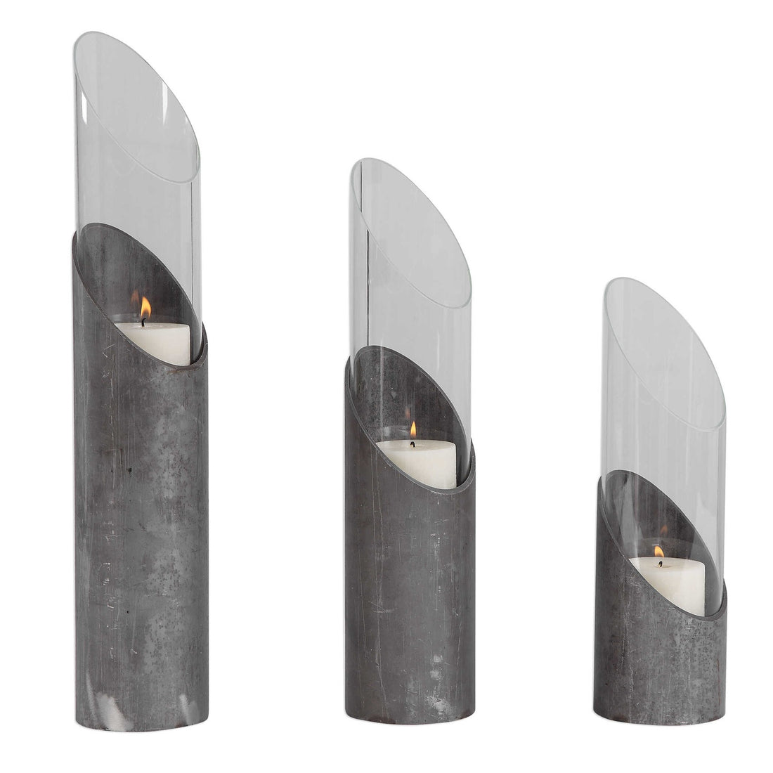 UTTERMOST Karter & Candleholders Set Of 3 - Decorative Accents