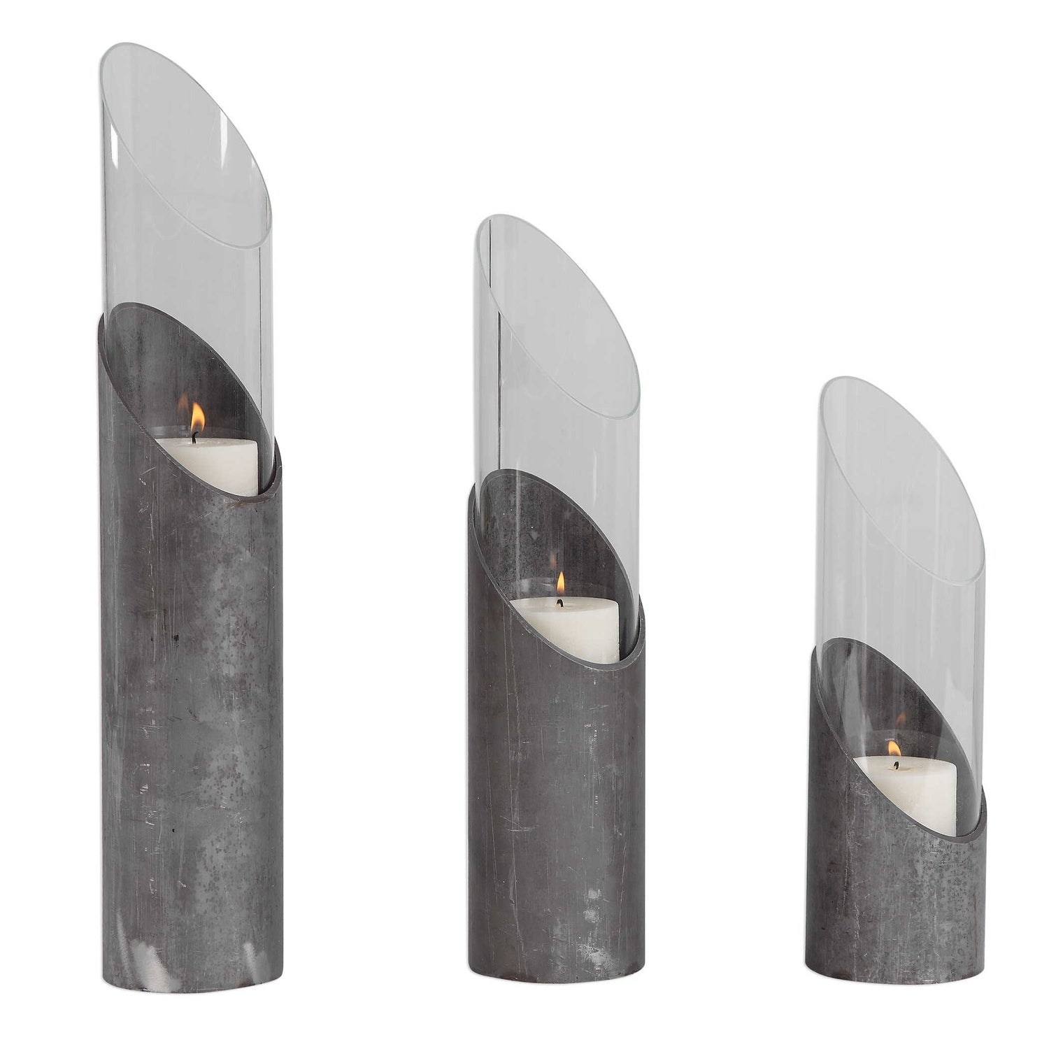 UTTERMOST Karter & Candleholders Set Of 3 - Decorative Accents