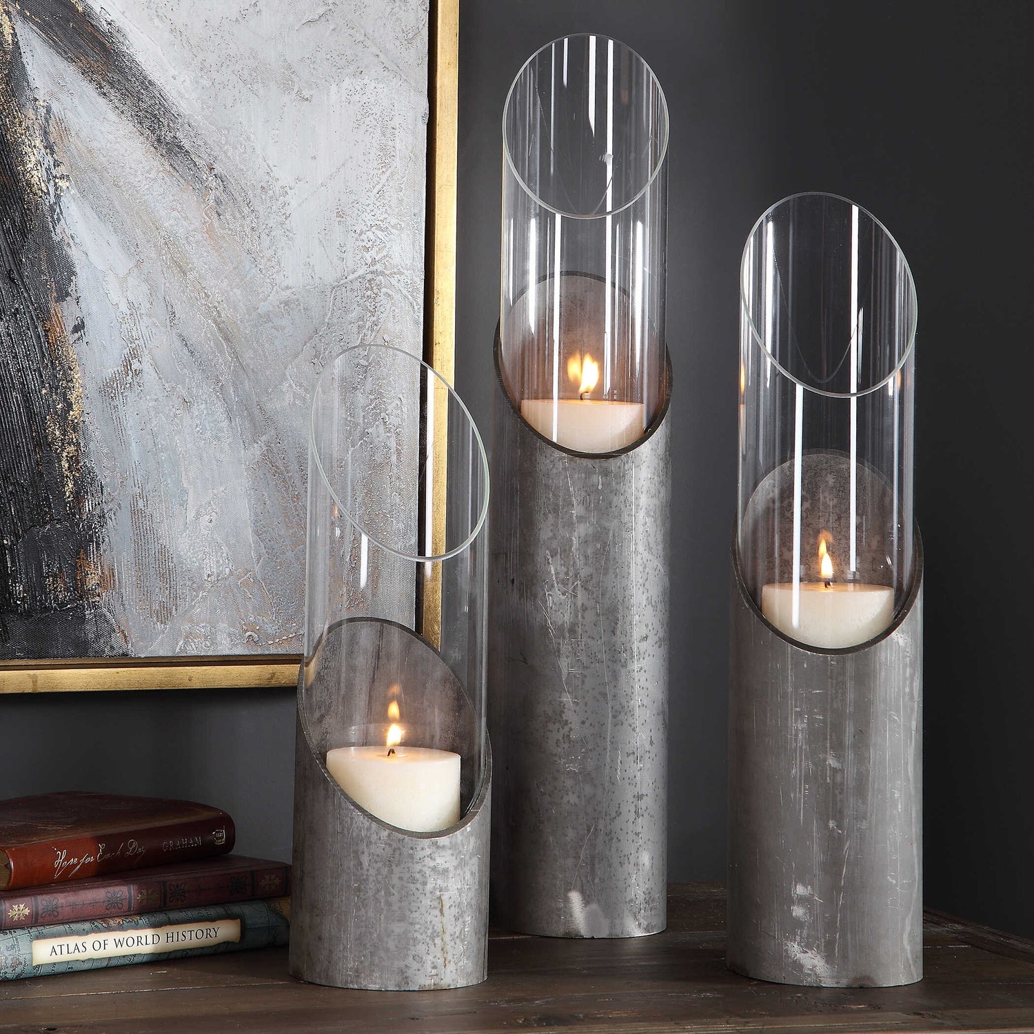 UTTERMOST KARTER & CANDLEHOLDERS - Decorative Accents