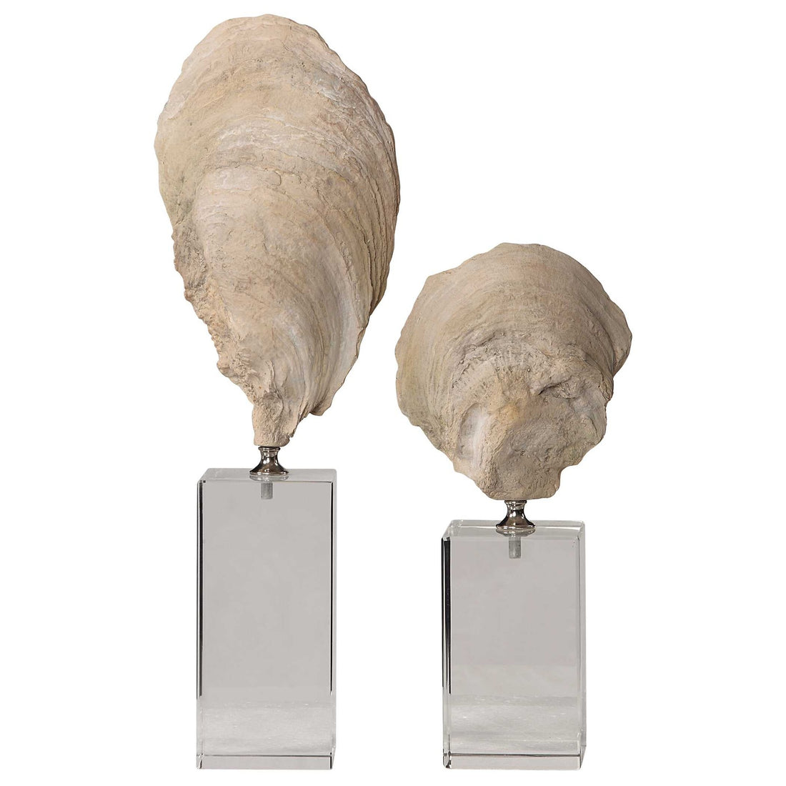 UTTERMOST Oyster Sculptures Set Of 2 - Decorative Accents