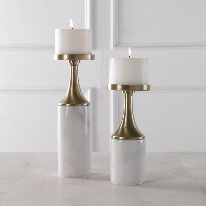 UTTERMOST Castiel Candleholders Set Of 2 - Decorative Accents