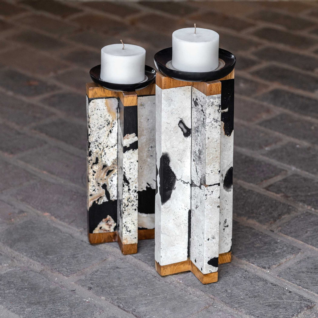 UTTERMOST Illini Candleholders Set Of 2 - Decorative Accents