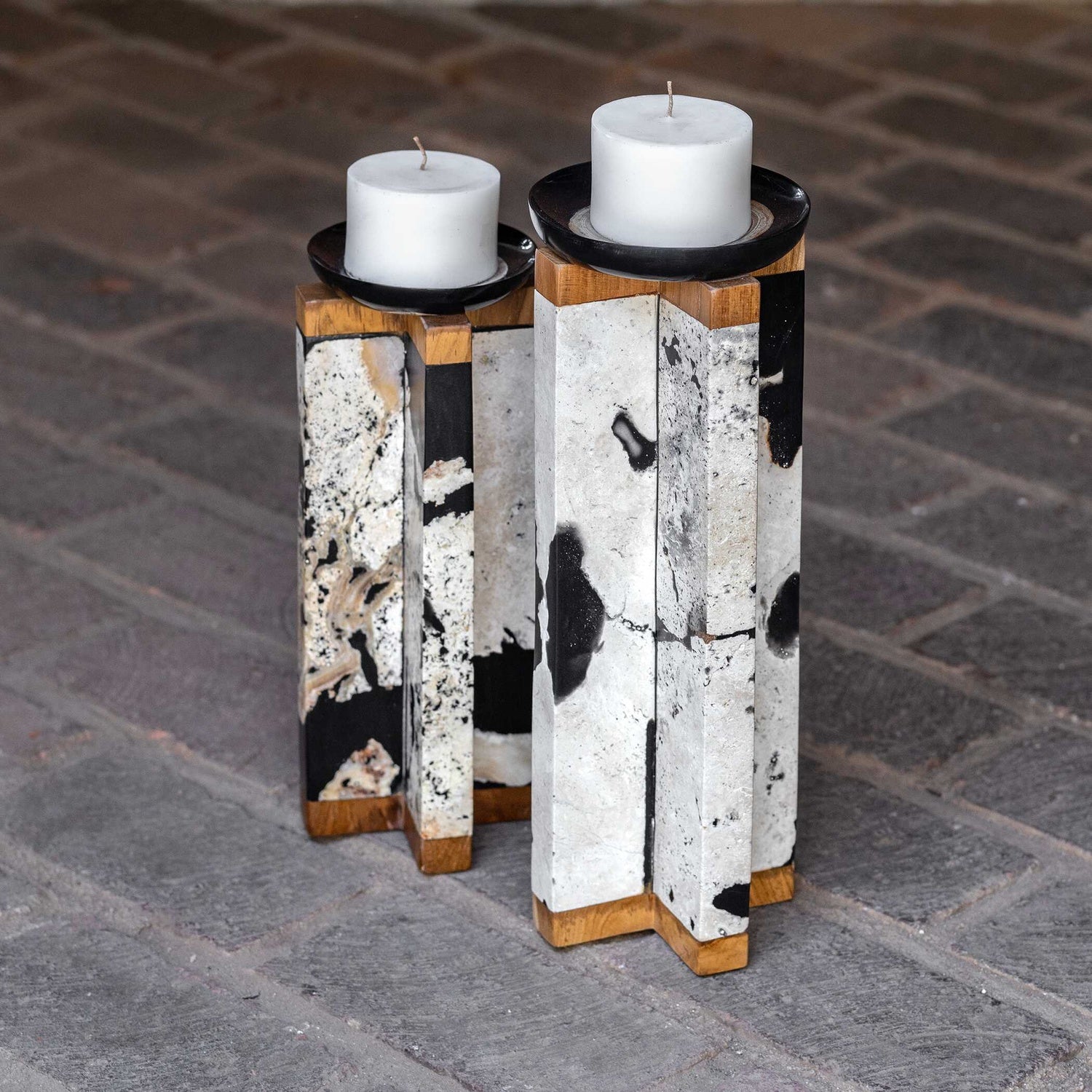 UTTERMOST Illini Candleholders Set Of 2 - Decorative Accents