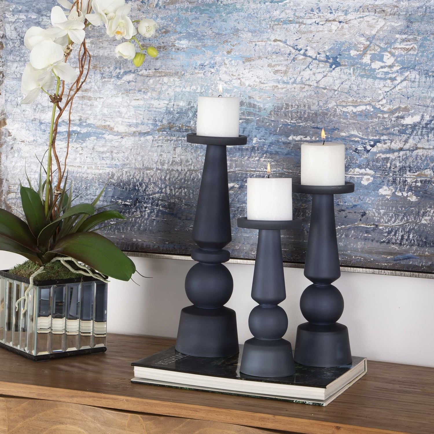 UTTERMOST Cassiopeia Candleholders Set Of 3 - Decorative Accents