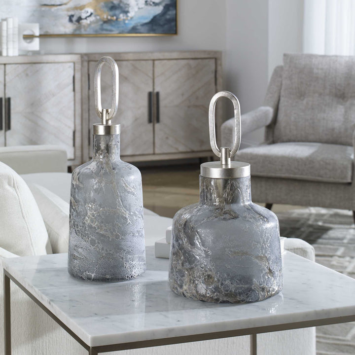 UTTERMOST STORM ART BOTTLES - Decorative Accents