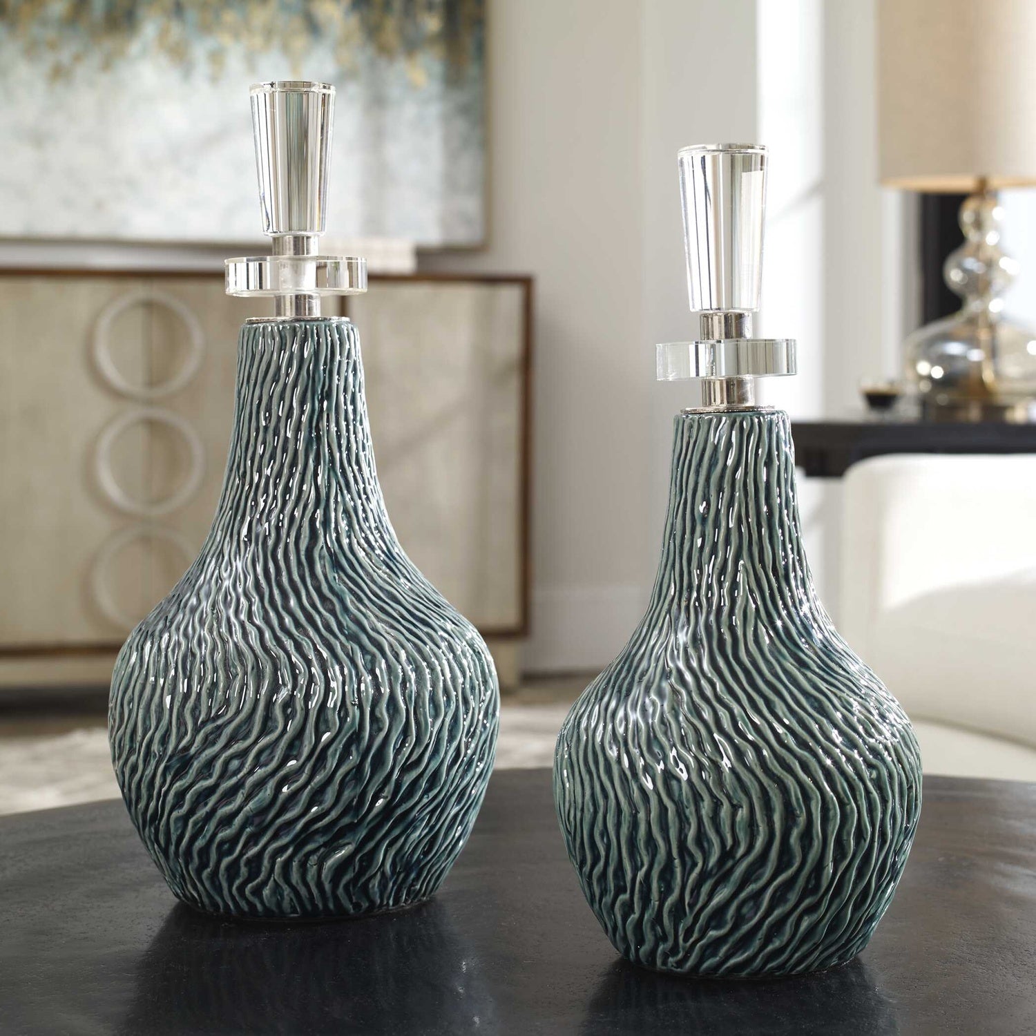 UTTERMOST ALMERA BOTTLES - Decorative Accents