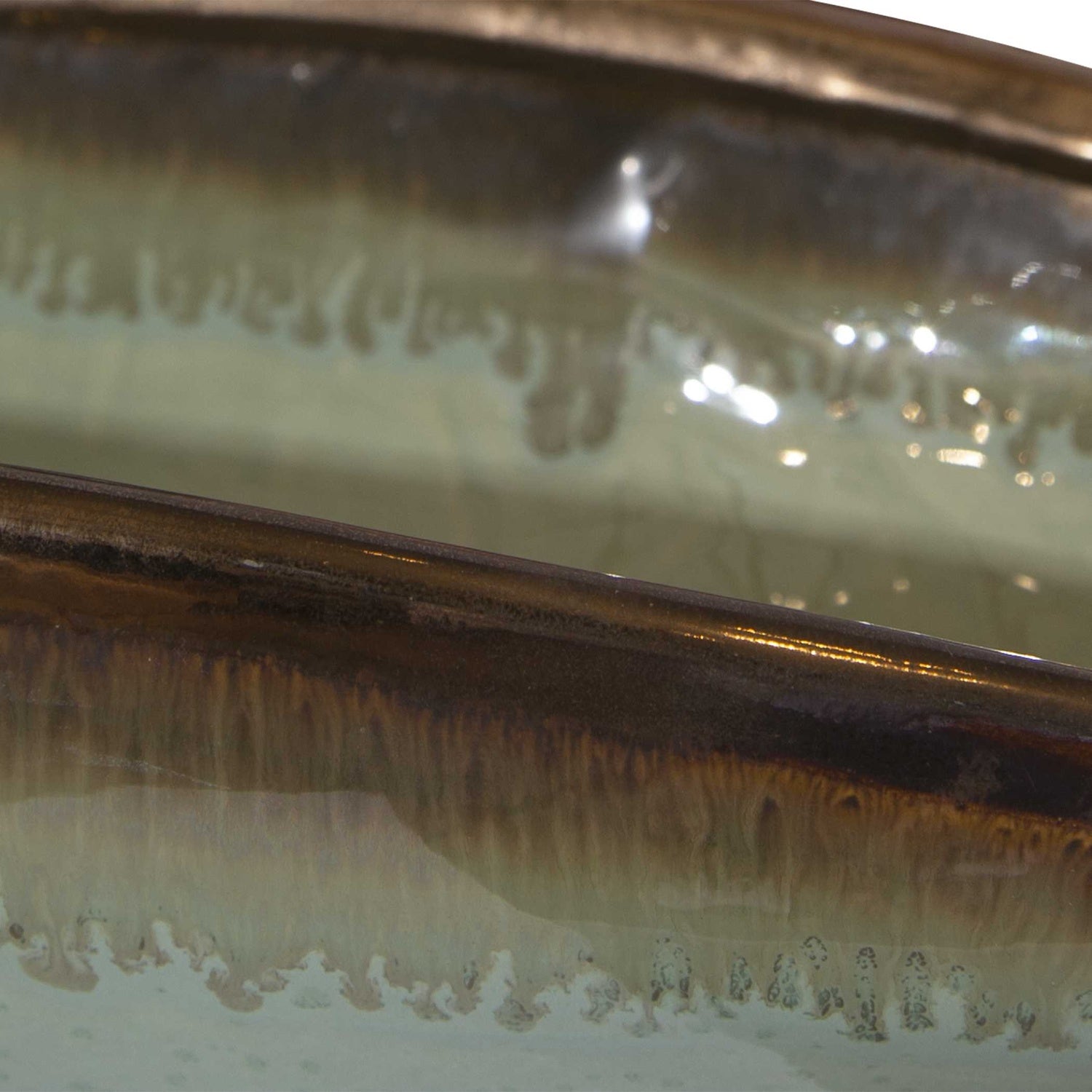 UTTERMOST IROQUOIS GLAZE BOWL - Decorative Accents