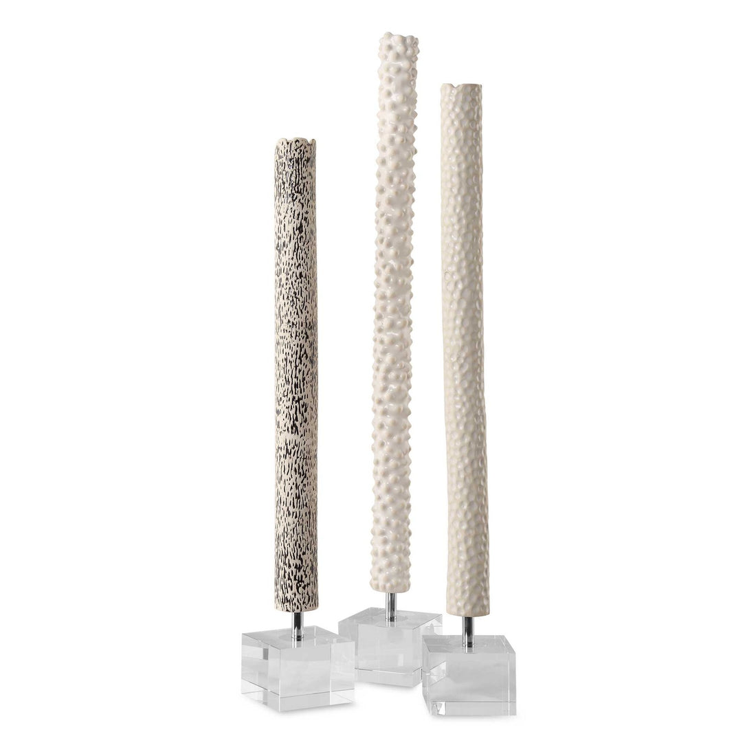 UTTERMOST MAKIRA CYLINDRICAL SCULPTURES - Decorative Accents