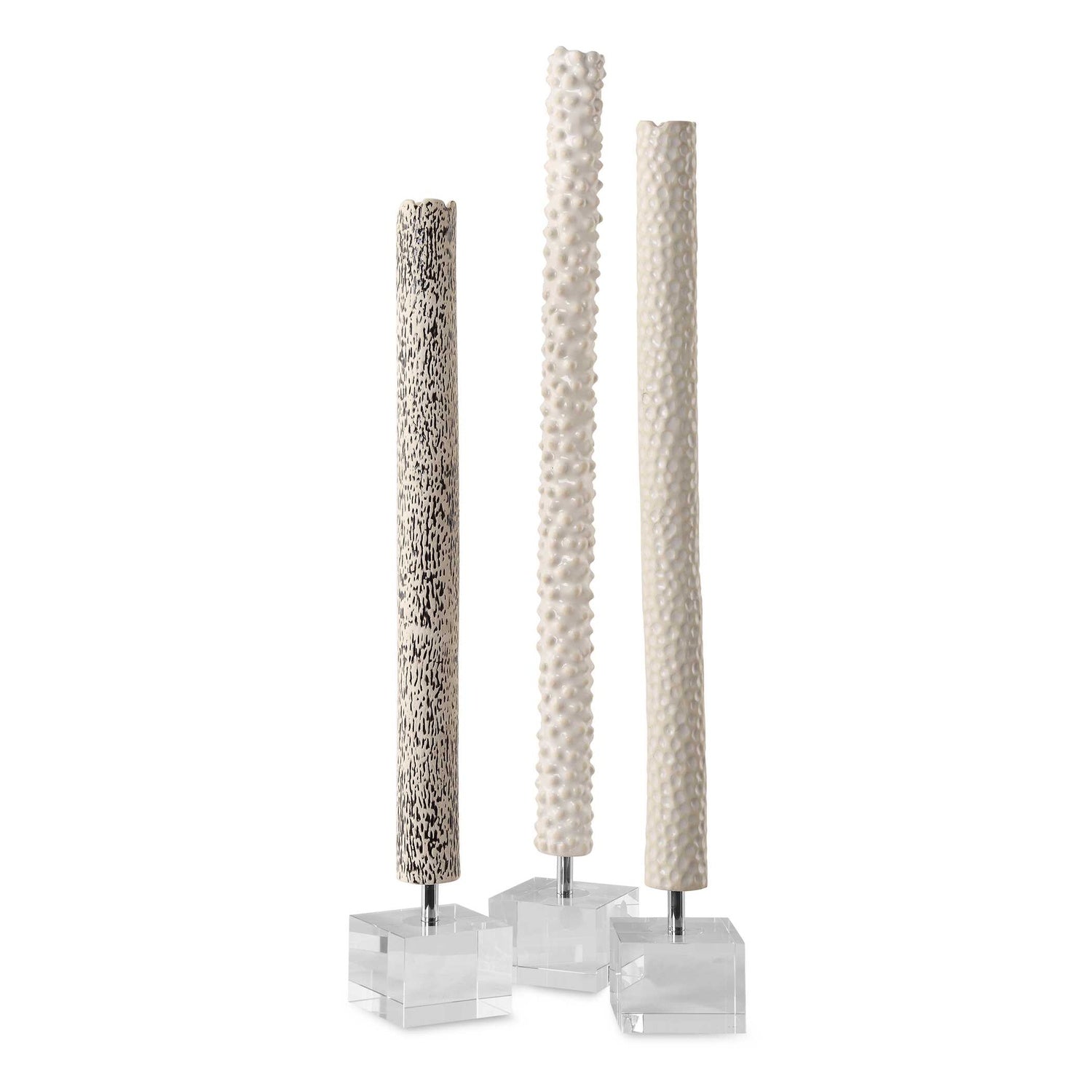 UTTERMOST MAKIRA CYLINDRICAL SCULPTURES - Decorative Accents