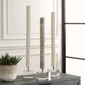 UTTERMOST Makira Cylindrical Sculptures Set Of 3 - Decorative Accents