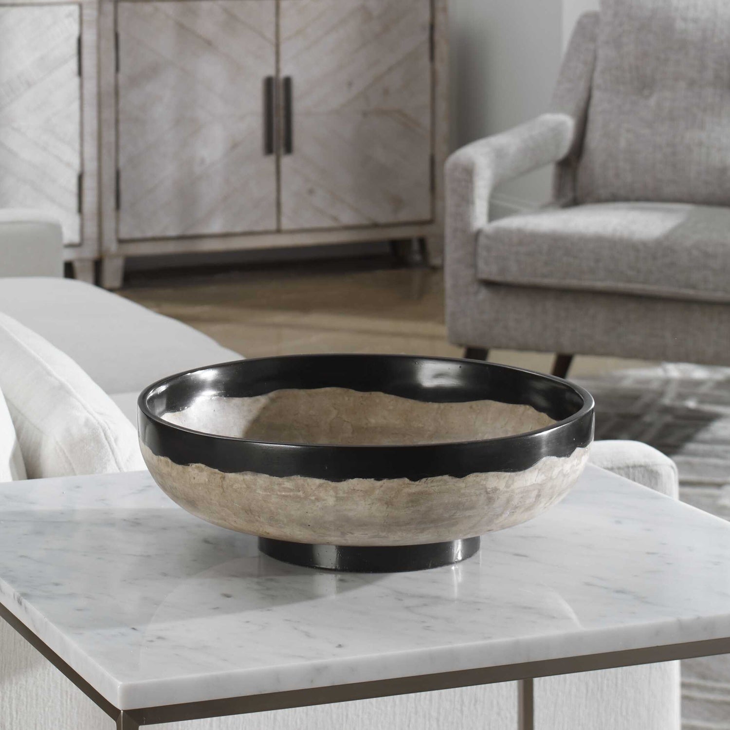 UTTERMOST RASTIA TERRAZZO BOWL - Decorative Accents