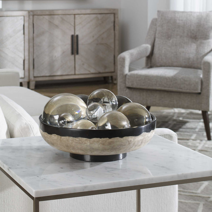 UTTERMOST RASTIA TERRAZZO BOWL - Decorative Accents