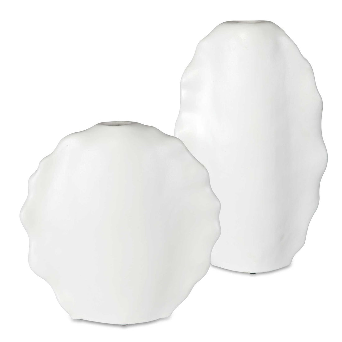 UTTERMOST Ruffled Feathers Modern Vases Set Of 2 - Decorative Accents