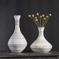 UTTERMOST Potter Fluted Striped Vases Set Of 2 - Decorative Accents