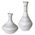 UTTERMOST POTTER FLUTED STRIPED VASES - Decorative Accents