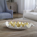 UTTERMOST RUFFLED FEATHERS MODERN BOWL - Decorative Accents