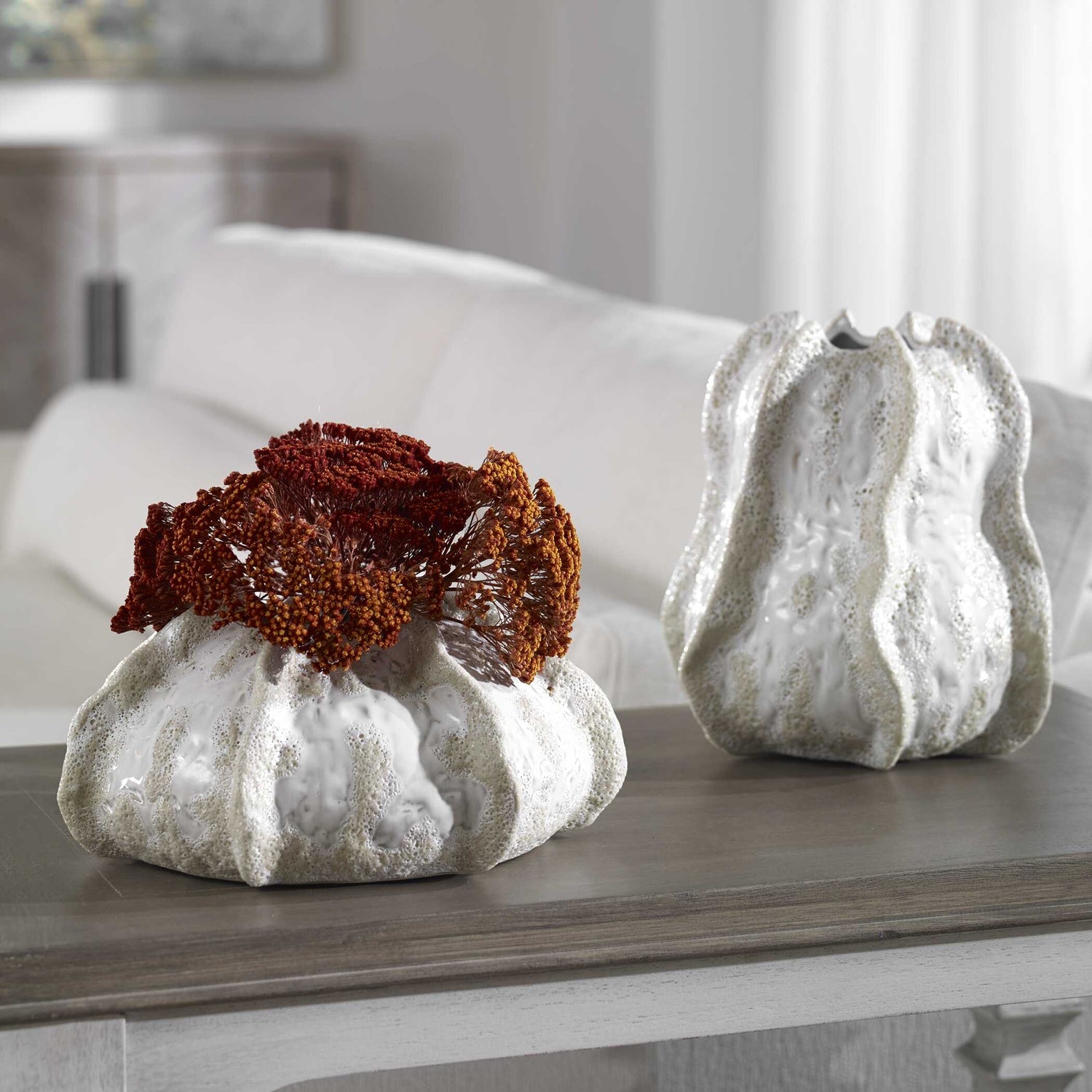 UTTERMOST URCHIN VASES - Decorative Accents