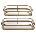 UTTERMOST ROSEA BRUSHED TRAYS - Decorative Accents