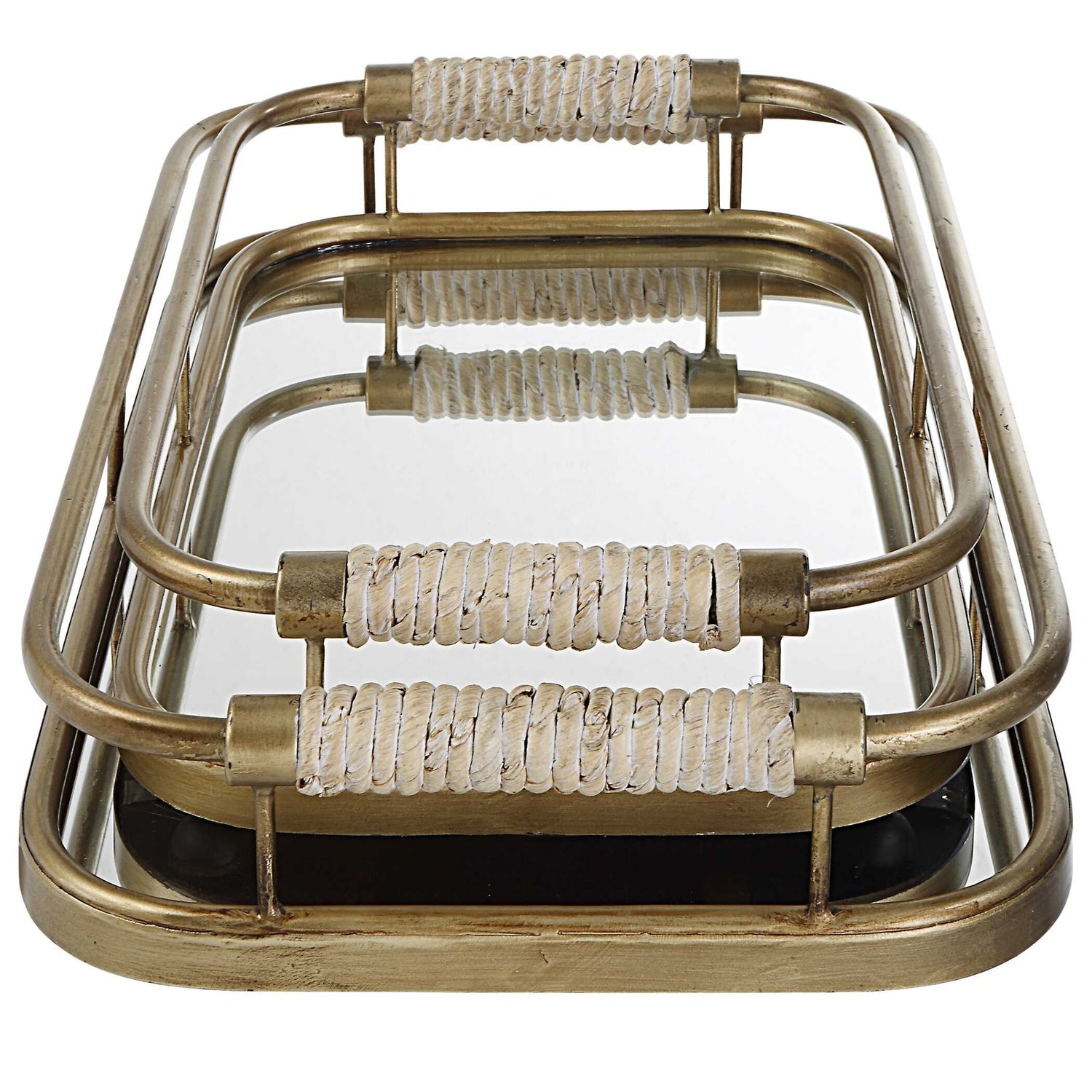 UTTERMOST ROSEA BRUSHED TRAYS - Decorative Accents