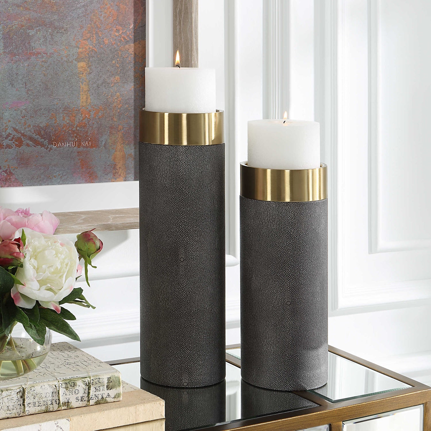 UTTERMOST WESSEX CANDLEHOLDERS - Decorative Accents