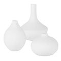 UTTERMOST Apothecary Satin Vases Set Of 3 - Decorative Accents