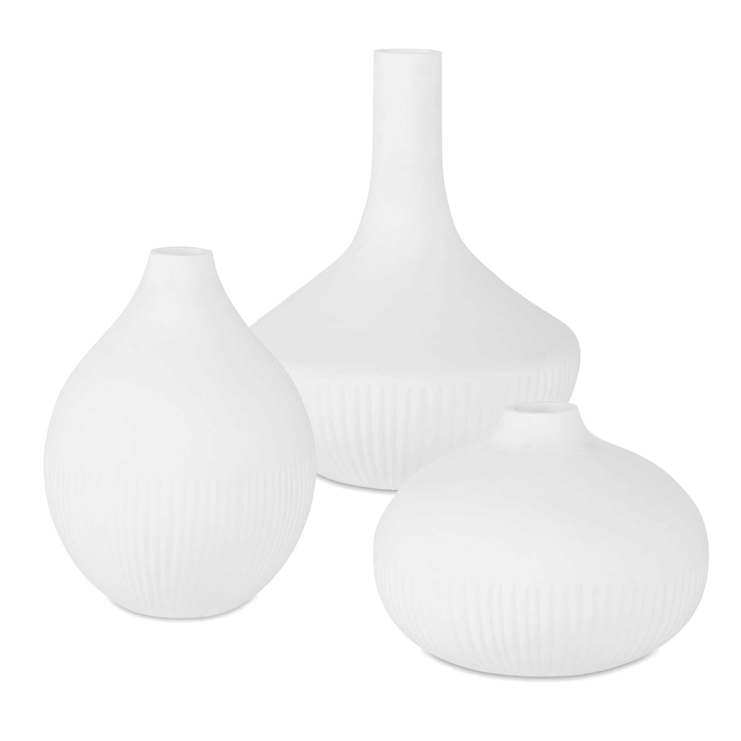 UTTERMOST Apothecary Satin Vases Set Of 3 - Decorative Accents