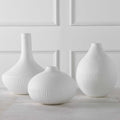 UTTERMOST Apothecary Satin Vases Set Of 3 - Decorative Accents