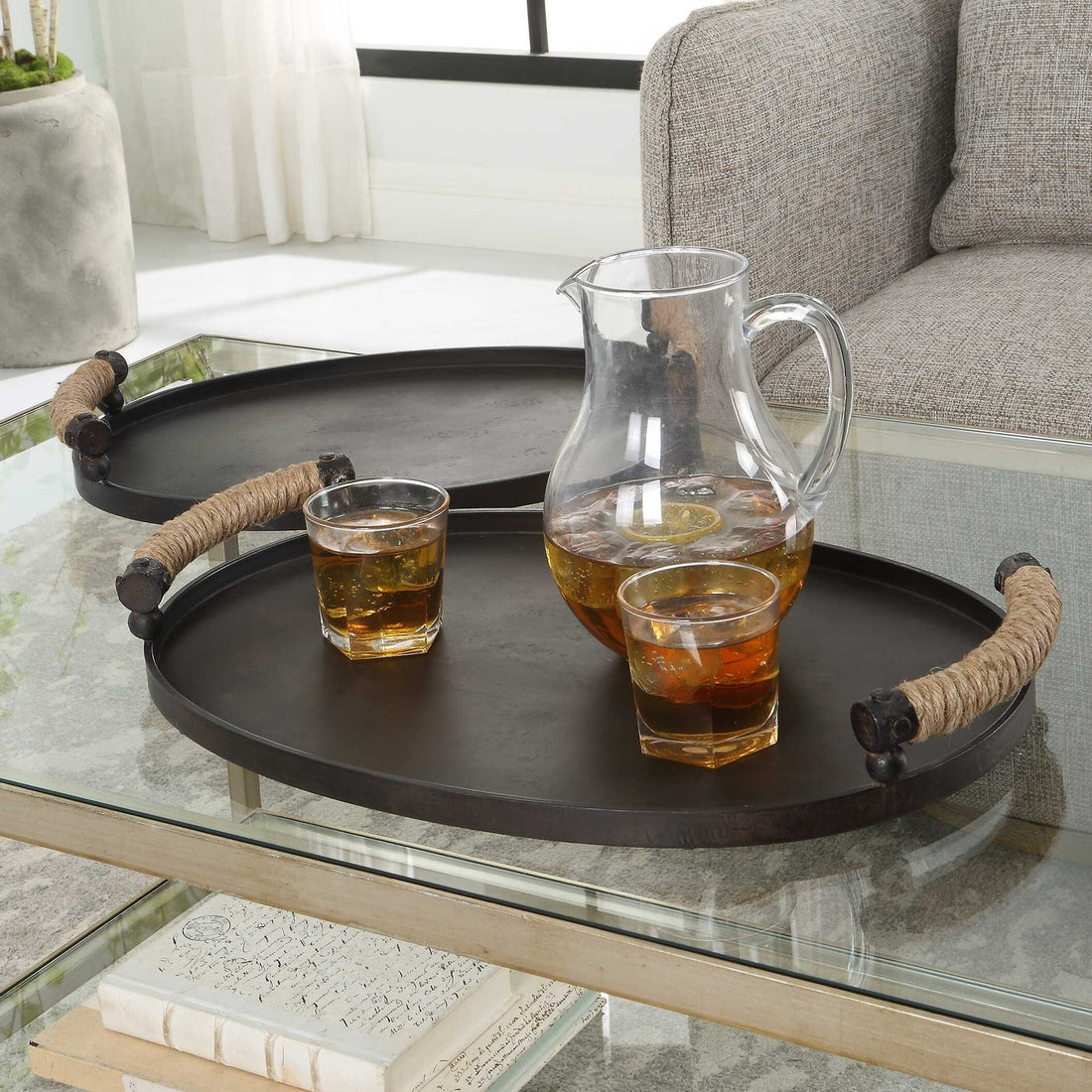 UTTERMOST Viggo Trays Set Of 2 - Decorative Accents
