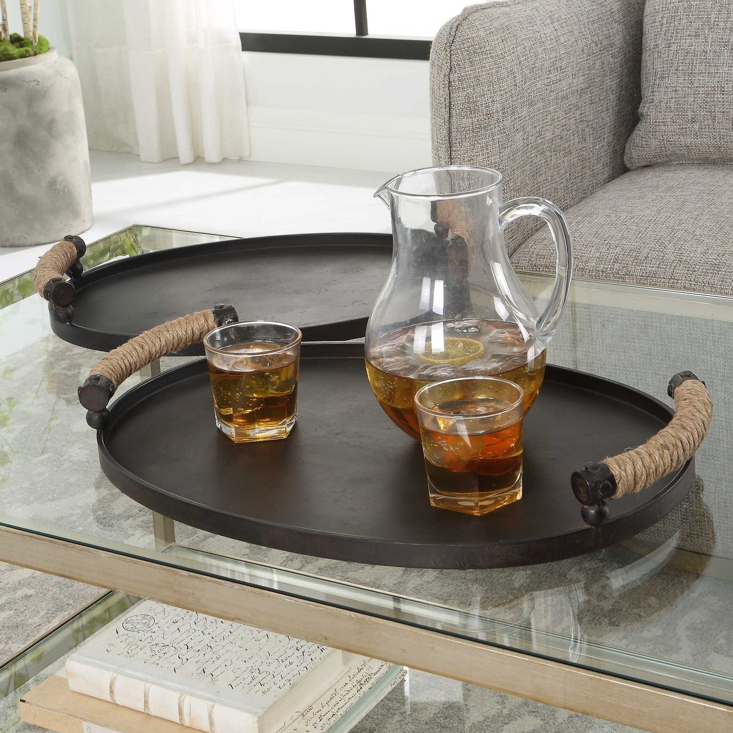 UTTERMOST Viggo Trays Set Of 2 - Decorative Accents