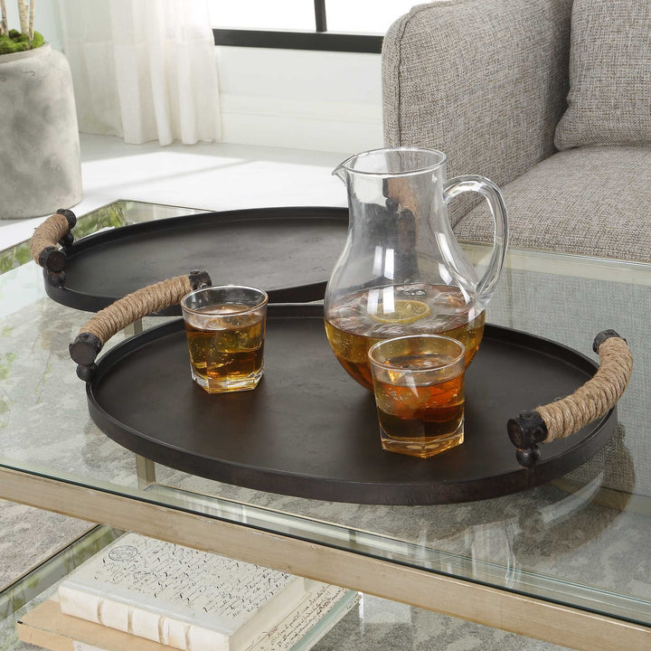 UTTERMOST Viggo Trays Set Of 2 - Decorative Accents