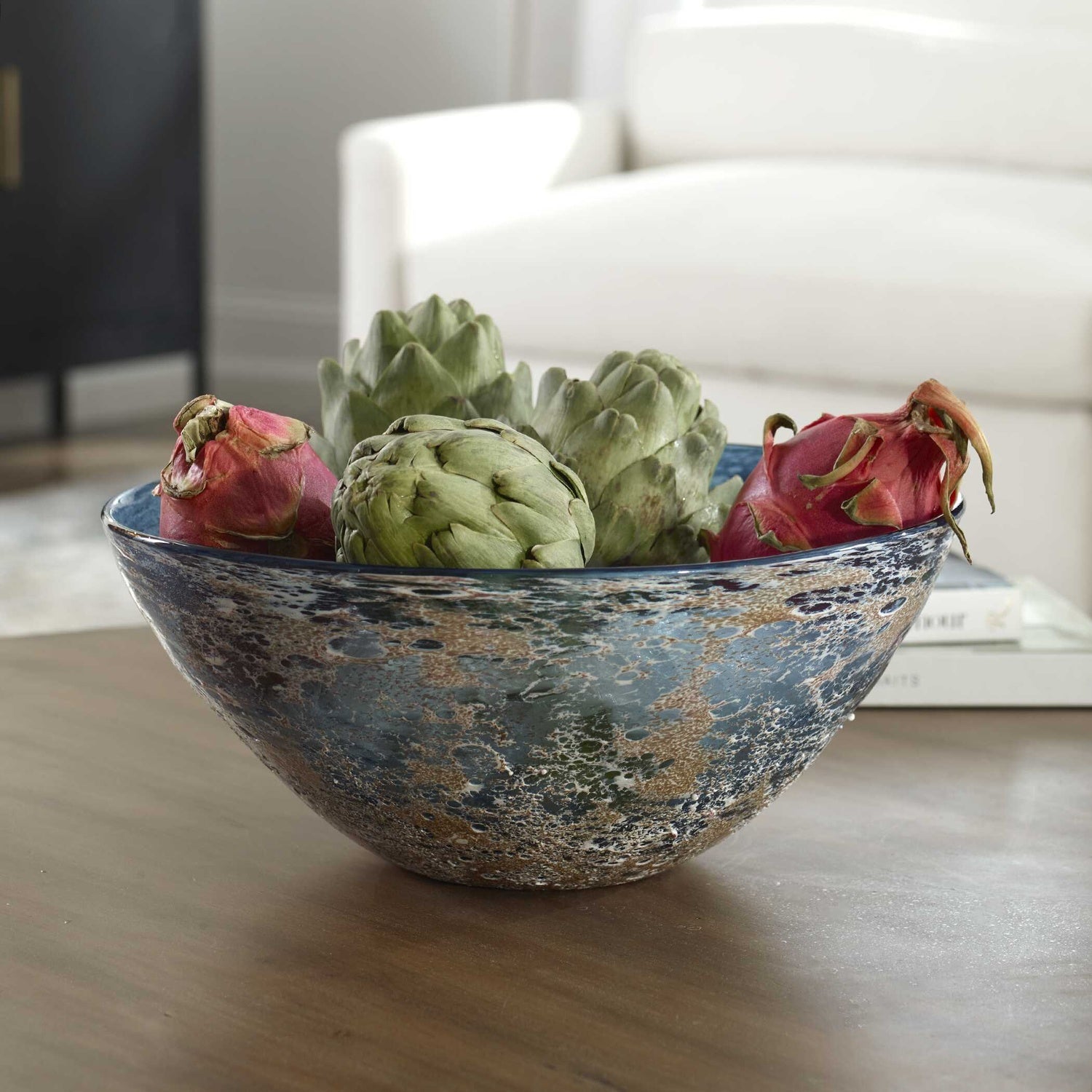 UTTERMOST Genovesa Aqua Bowl - Decorative Accents