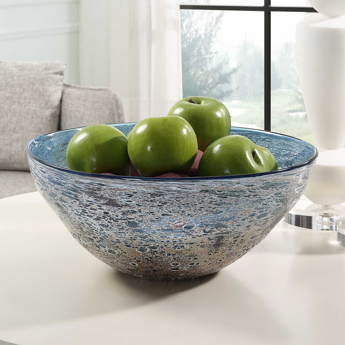 UTTERMOST Genovesa Aqua Bowl - Decorative Accents