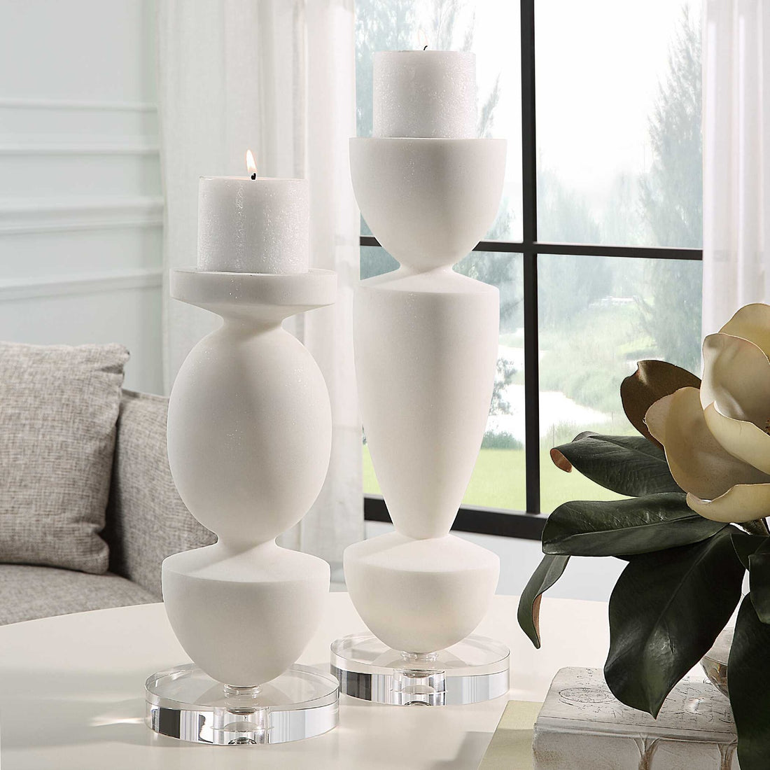 UTTERMOST Lido Candleholders Set Of 2 - Decorative Accents