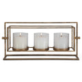 UTTERMOST WENMAN TRIPLE CANDLEHOLDER - Decorative Accents