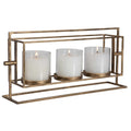 UTTERMOST WENMAN TRIPLE CANDLEHOLDER - Decorative Accents