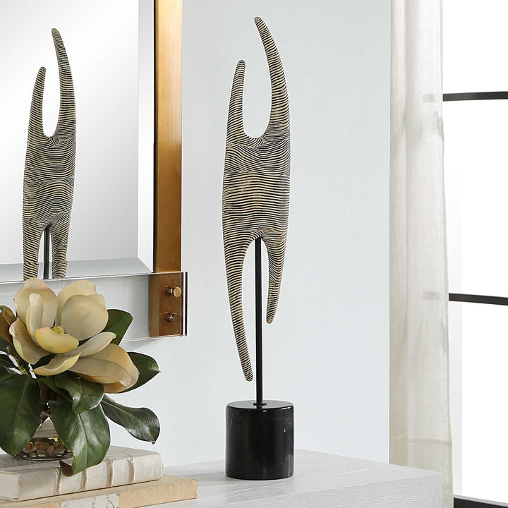 UTTERMOST Pochette Ribbed Sculpture - Decorative Accents