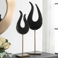 UTTERMOST Flame Sculptures Set Of 2 - Decorative Accents