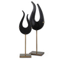 UTTERMOST Flame Sculptures Set Of 2 - Decorative Accents