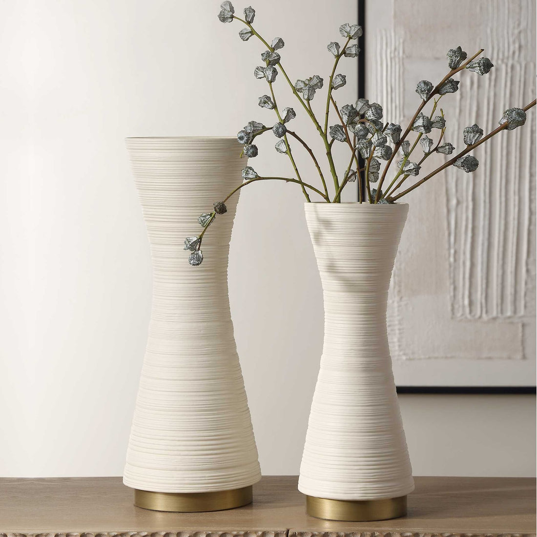 UTTERMOST Ridgeline Vases Set Of 2 - Decorative Accents