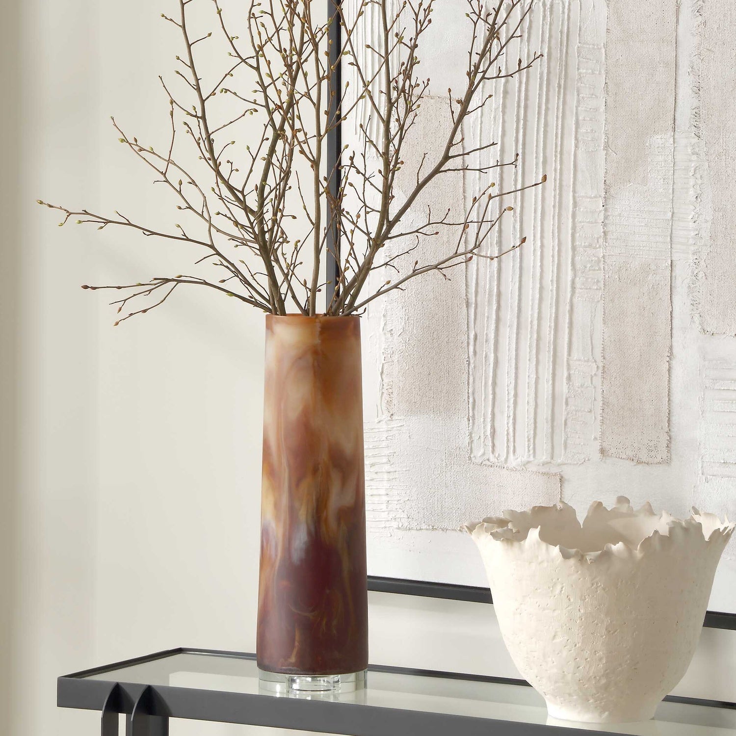 UTTERMOST ICED VASE - Decorative Accents