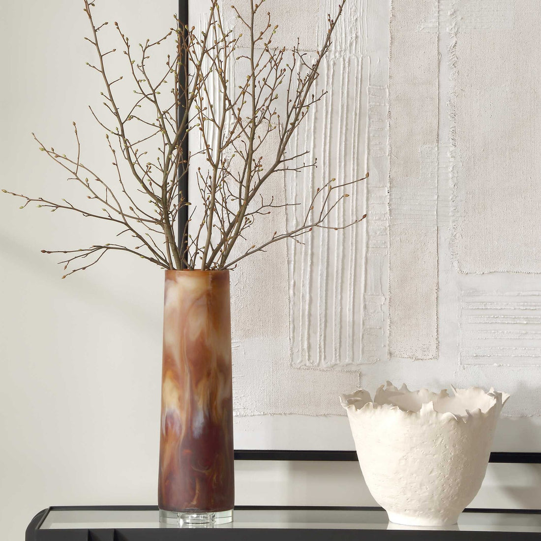 UTTERMOST ICED VASE - Decorative Accents