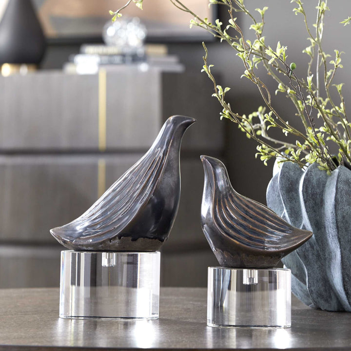 UTTERMOST NESTING BIRD SCULPTURES - Decorative Accents