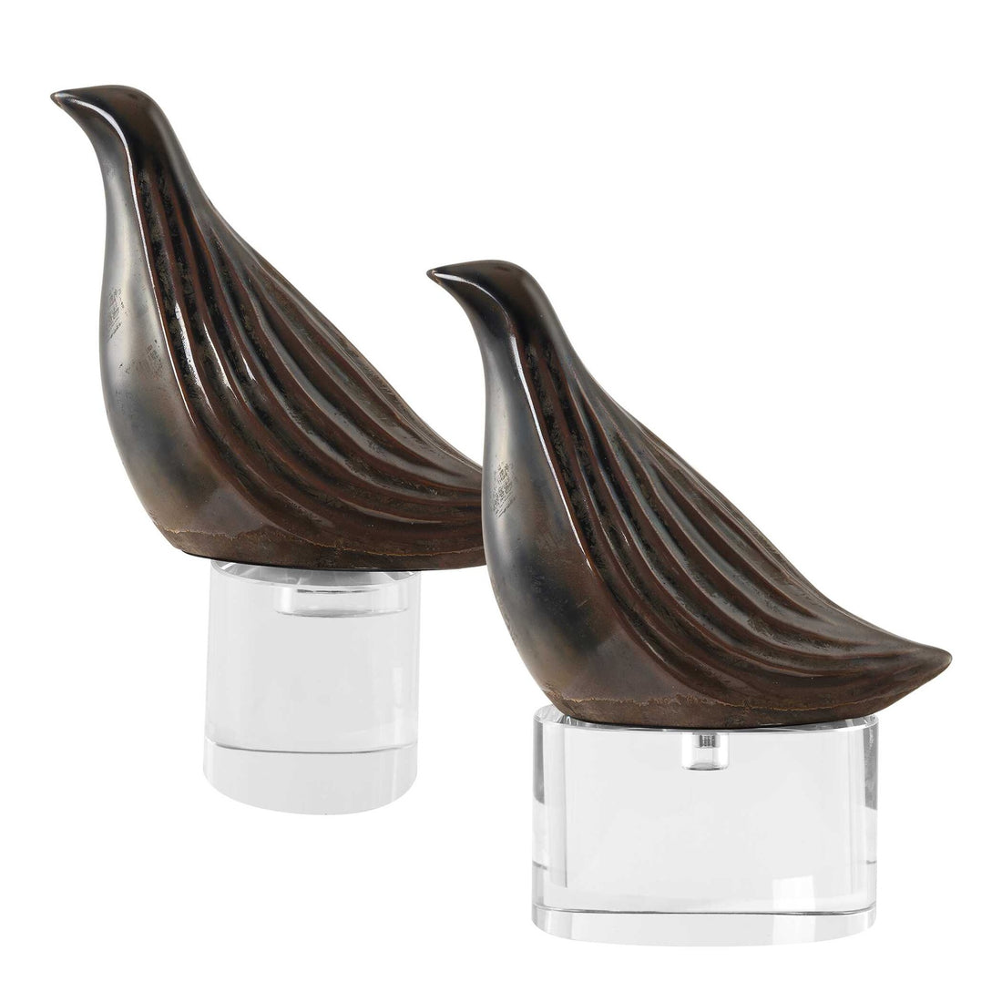 UTTERMOST Nesting Bird Sculptures Set Of 2 - Decorative Accents