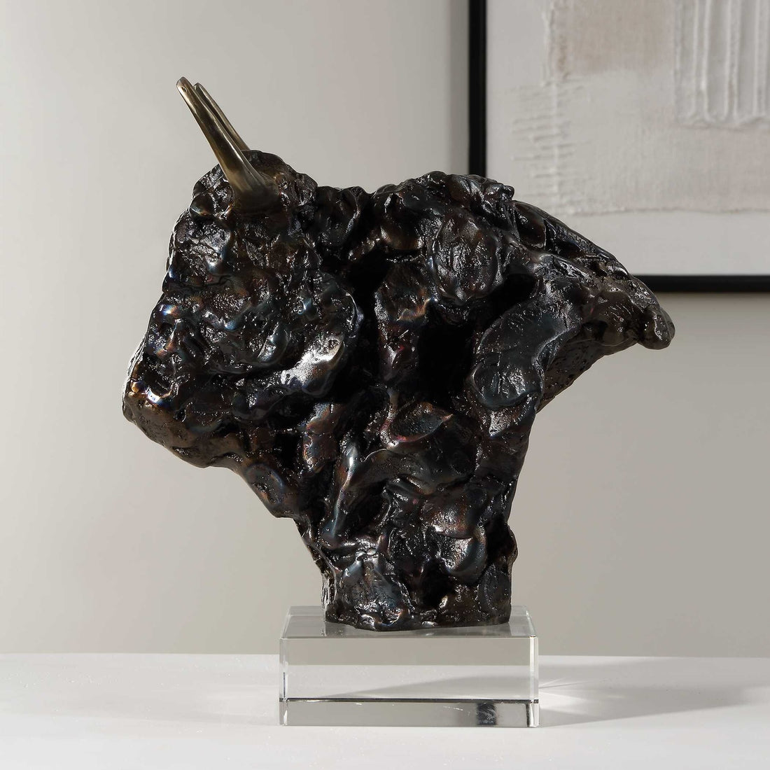 UTTERMOST Bison Bust Sculpture - Decorative Accents