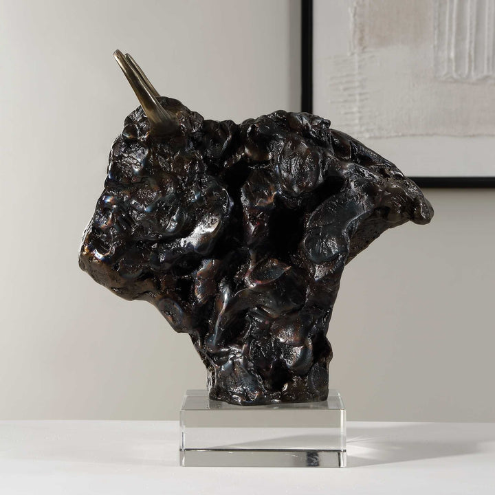 UTTERMOST Bison Bust Sculpture - Decorative Accents
