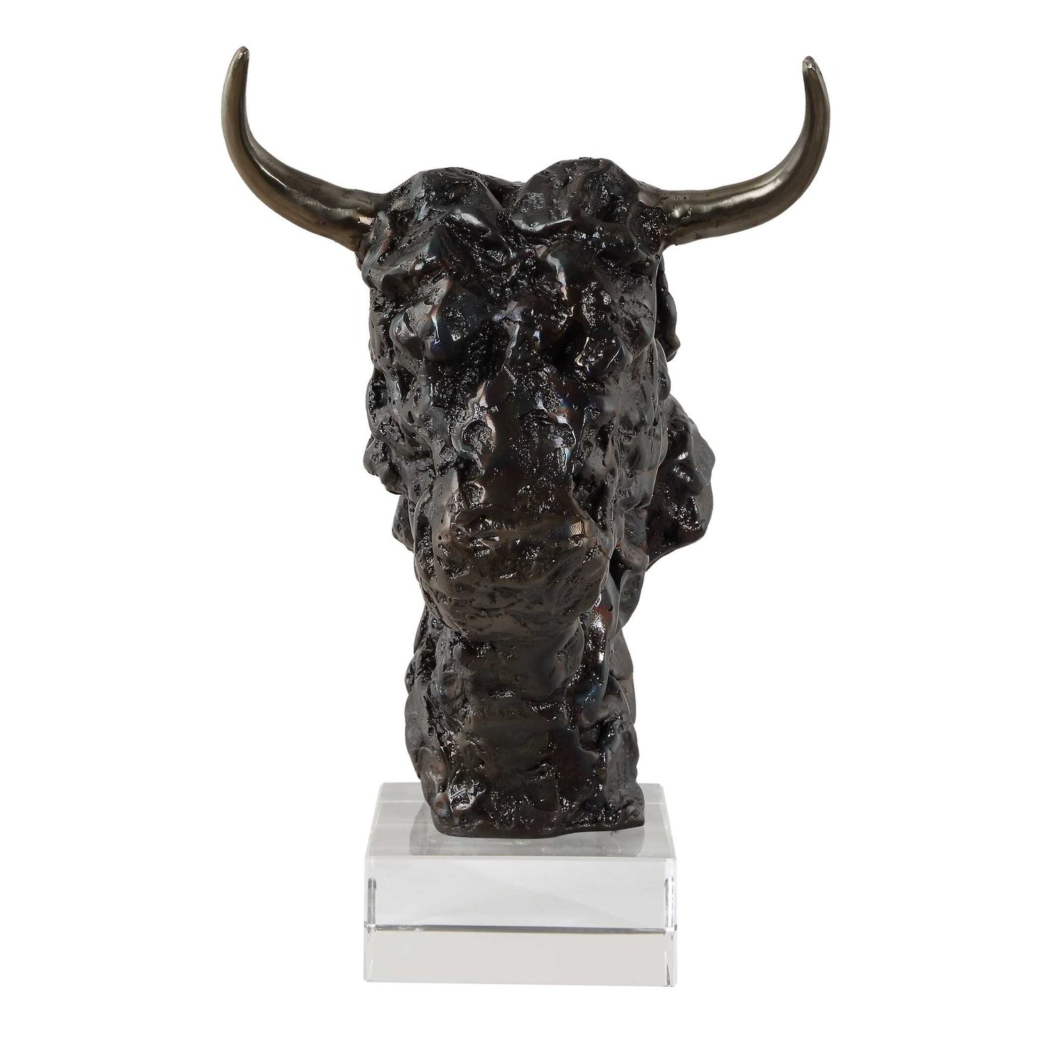 UTTERMOST BISON BUST SCULPTURE - Decorative Accents